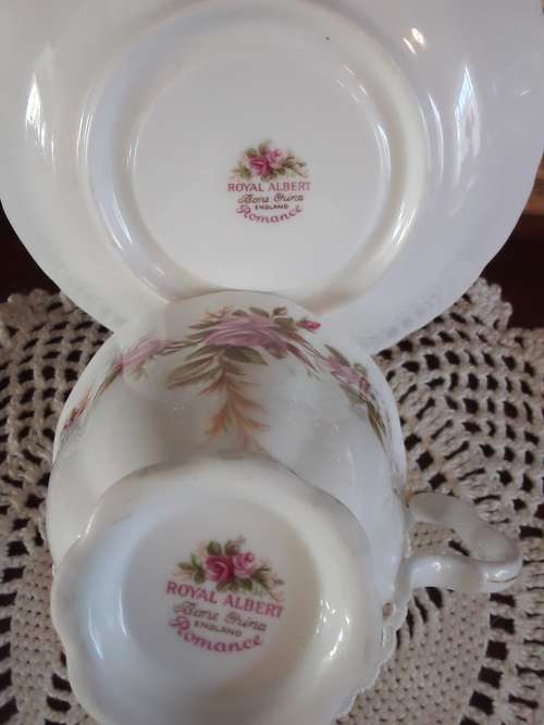 stunning ROYAL ALBERT *ROMANCE* Tea Duo ~ marked down!