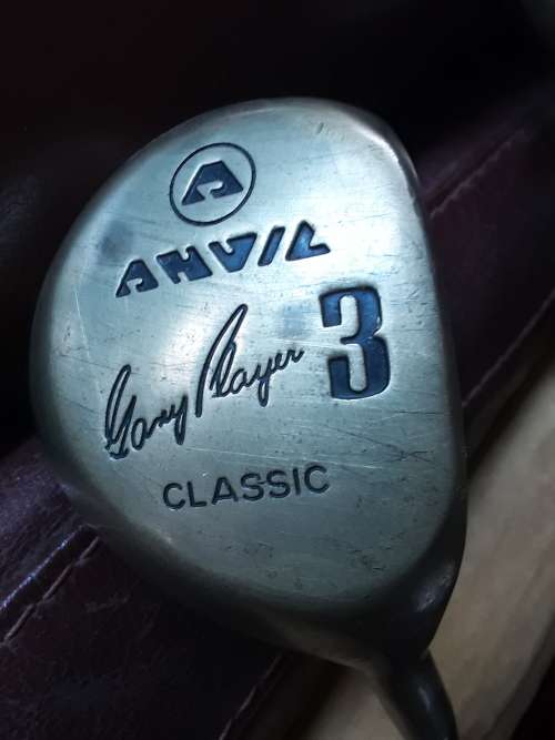 4 Vintage GARY PLAYER *ANVIL* Golf Clubs CLASSIC + Original Clubs socks!!