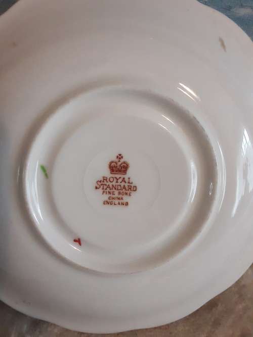 Stunning ANTIQUE *ROYAL STANDARD* saucers ~ 3 available! (Bid per saucer)