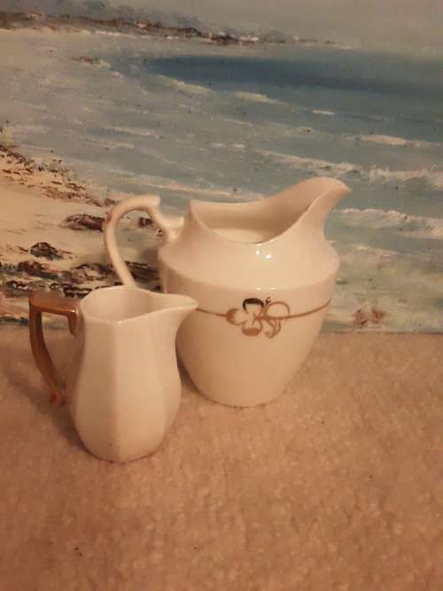 Pretty! 2 Vintage Porcelain *CREAMERS* ~ 1 Bid for both!