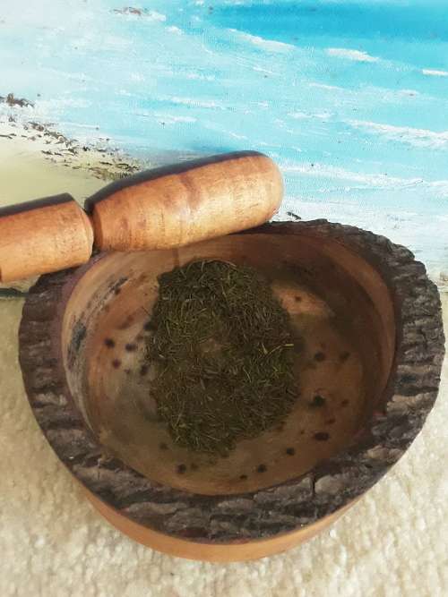 FAB!! Wooden *MORTAR + PESTLE*!!