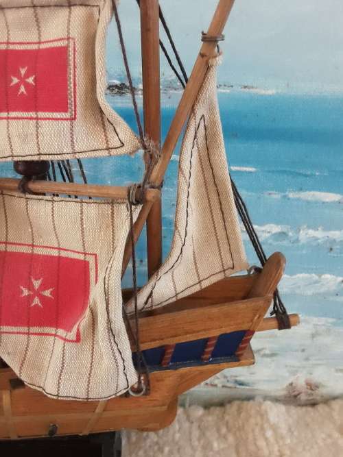 FOR the COLLECTORS!! *SHIP THEME* for Display ~ Model of VICTORIAN ship + Wall plate ~1 Bid!!