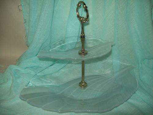 STUNNING!! LARGE 2TIER *GLASS*CONFECTIONERY STAND in EXCELLENT CONDITION!! Weighs: 1.2kg