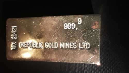 WOW!! Original early KBC (KARATBARS) item!! ~ stamped REPUBLIC GOLD MINES Ltd.