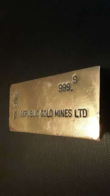 WOW!! Original early KBC (KARATBARS) item!! ~ stamped REPUBLIC GOLD MINES Ltd.