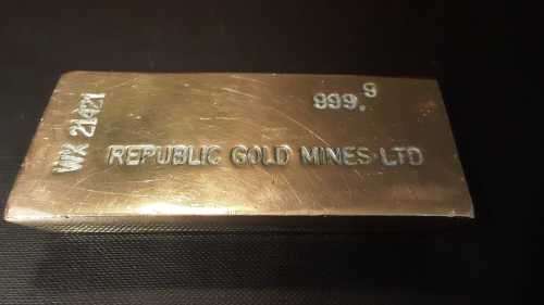 WOW!! Original early KBC (KARATBARS) item!! ~ stamped REPUBLIC GOLD MINES Ltd.