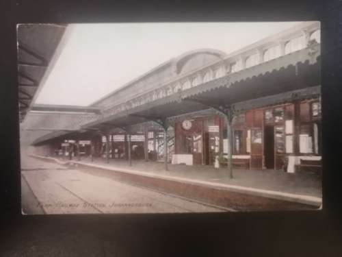 Postcard of Park Station, Johannesburg. Early 20th Century