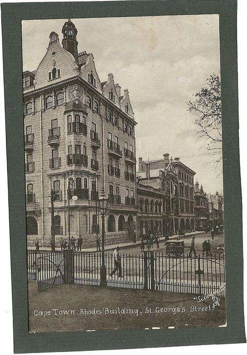 Unused Postcard of the Rhodes Building, St Georges Street, Cape Town