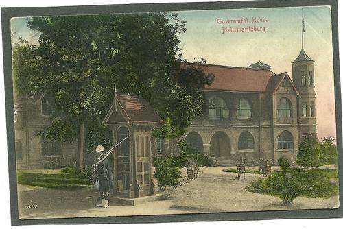 Used card of Government Buildings, Pietermaritzburg 1907