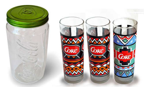 Coca-Cola Glasses & Jar