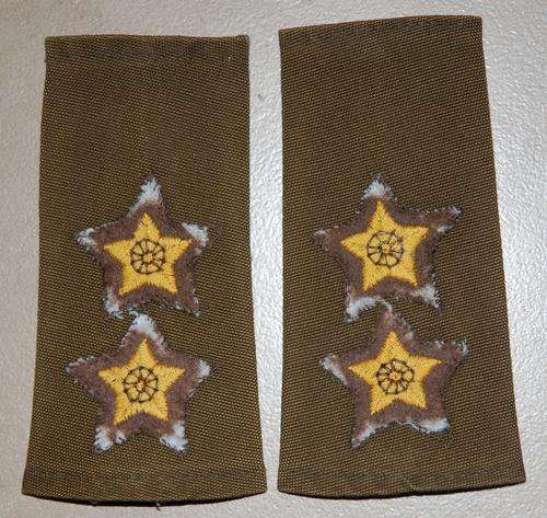 SADF Rank slip on Lt embroidered pair