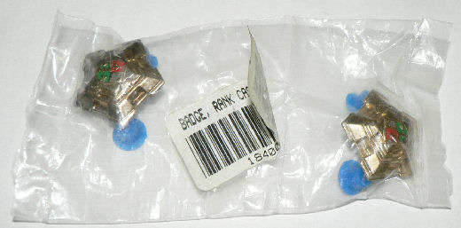 SAAF - Gilt rank castles pair - full size
