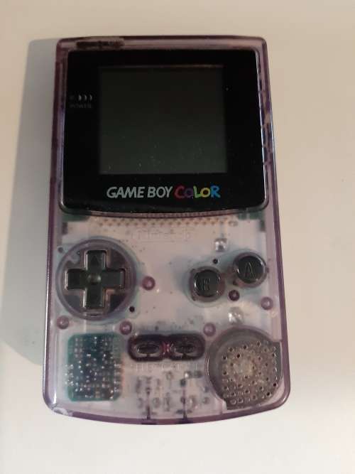 Game Boy Color with broken screen