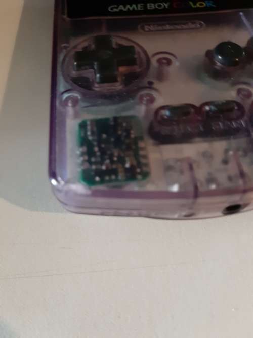 Game Boy Color with broken screen