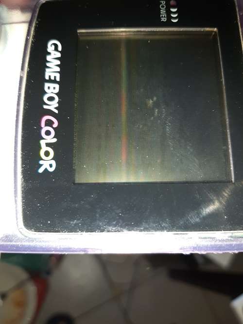 Game Boy Color with broken screen