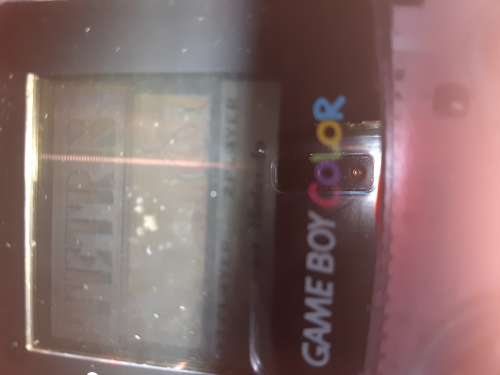 Game Boy Color with broken screen