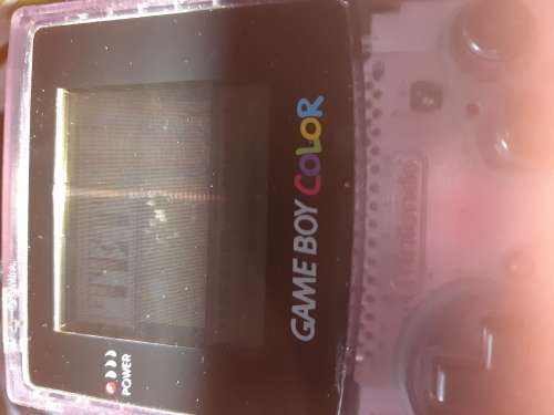 Game Boy Color with broken screen