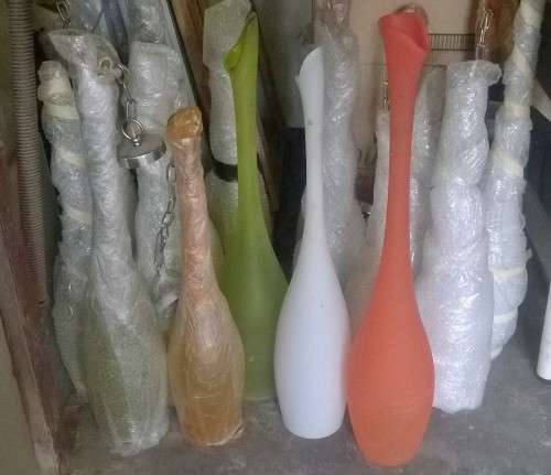 High-end Italian Light Pendants, chandeliers. Hand blown, decorative items.