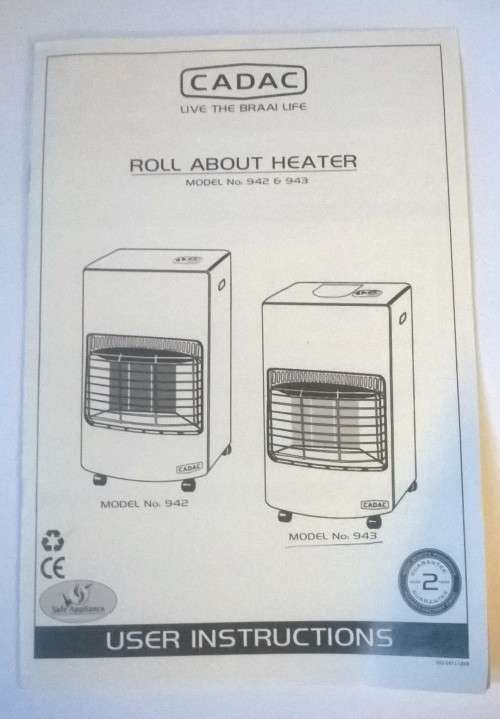 CADAC HEATER. MODEL 943. Roll Around Heater. Brand new!