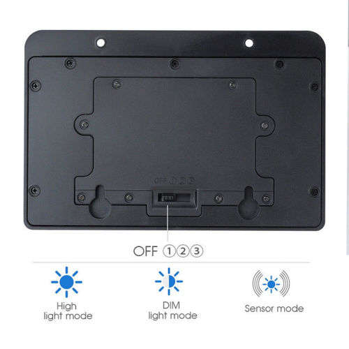 Black 20LED Solar Powerd Motion Sensor Light Outdoor Wall/Garden Outside Lamp