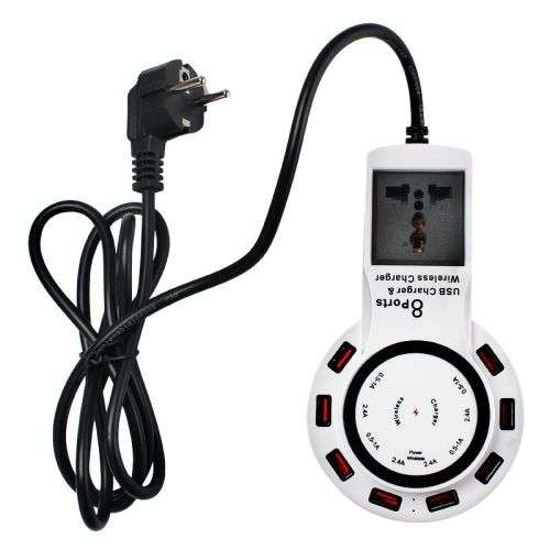 8-Ports-USB-Power-Charger-amp-QI-Wireless-Charging-Pad-Adapter-for-Cell-Phone-Tab  8-Ports-USB-Powe