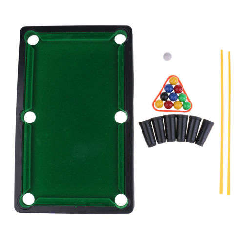 Mini Billiards Toy / Tabletop Pool Table Set / Snooker Game Desktop for Kids
