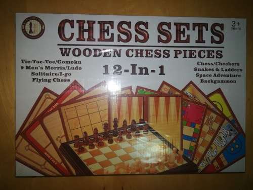12 in 1 WOODEN CHESS SET