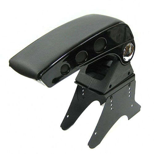Universal-Black-Armrest-Arm-Rest-Centre-Console-Storage-Leather-Box-Car-Van-Bus  Universal-Black-Ar