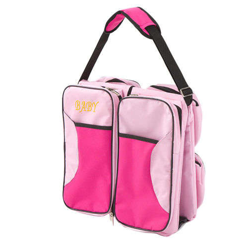 Baby Travel 3 in 1 Portable Bassinet Cot Mummy Travel Bag Diaper Change Bed Crib