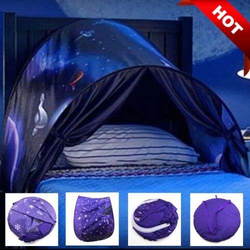 Innovative Dream Tents Kids Pop Up Bed Tent Playhouse Winter Wonderland A1h25KK