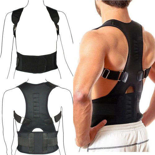 Adjustable Posture Corrector Back Support Shoulder Lumbar Brace Belt Men Women (only 2 XXL LEFT)