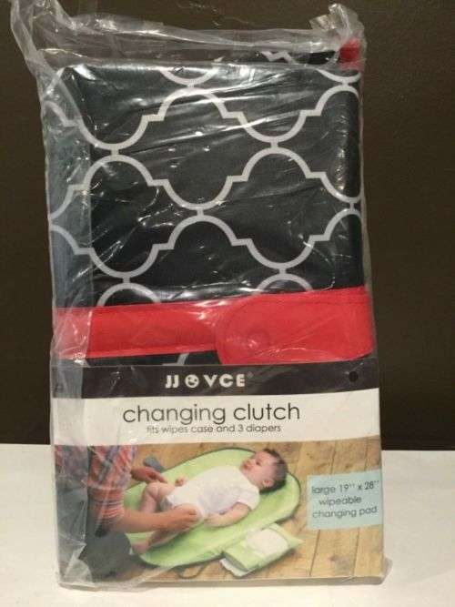 Jjovce Changing Cluth Fits 3 Wipes Case And 3 Diapers Large 19X28 Wipeable Chang