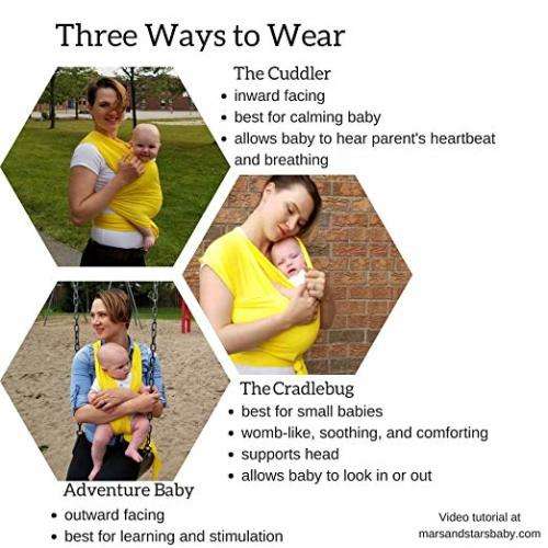 ONLY NAVY BLUE AND BLACK; The Breezy Wrap | Quick-Dry Cotton-mesh Baby Carrier | Cool, Breezy.