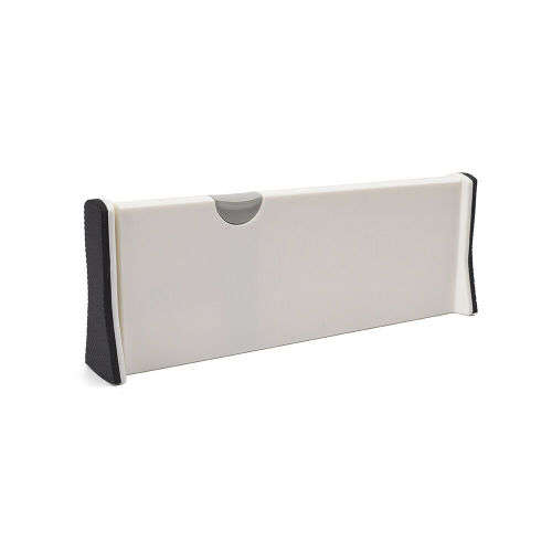 Spring Loaded Drawer Divider Organizer Expandable Separator White Adjustable ( 2 in box)