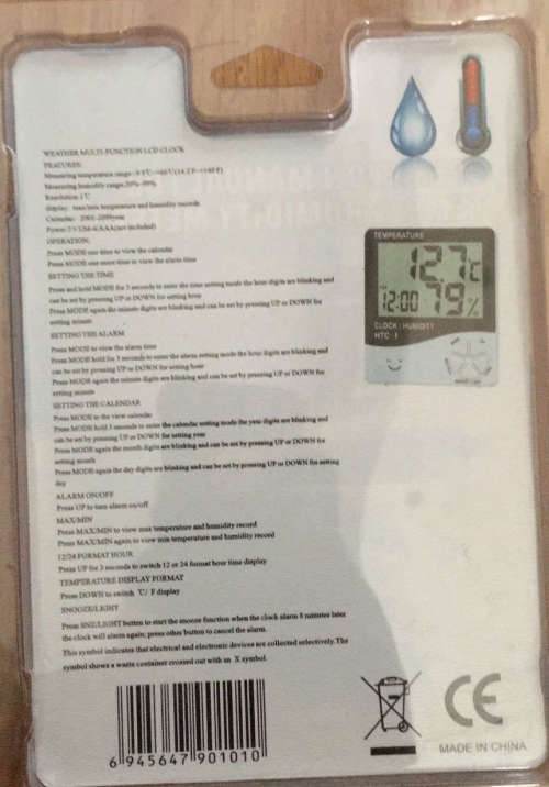 OPERATION MANUAL FOR TEMP.& HUMIDITY METER DIGITAL TEMPERATURE HYGROMETER