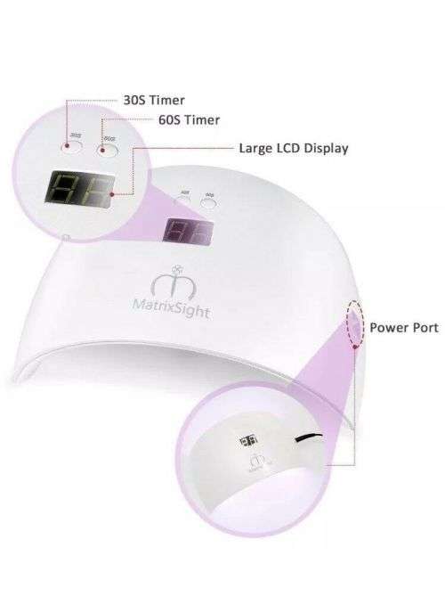 Professional 2 In 1 UV/LED Nail Lamp, 24W Led UV Dryer Curing Manicure Machine