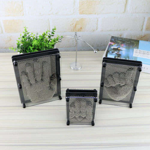 Classic Plastic 3D Pin Art Sculpture Hand Mold for Kids Adults 20cm X 15cm