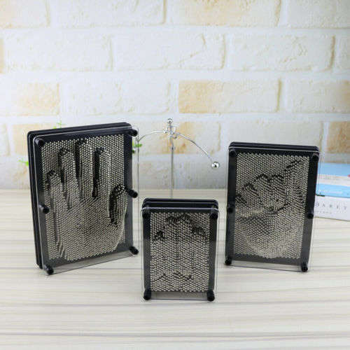 Classic Plastic 3D Pin Art Sculpture Hand Mold for Kids Adults 20cm X 15cm