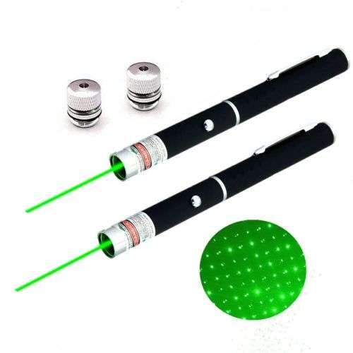 1 X Star Cap 532nm Pet Toy Ultra Bright Green Laser Pointer Portable 500Miles Pen