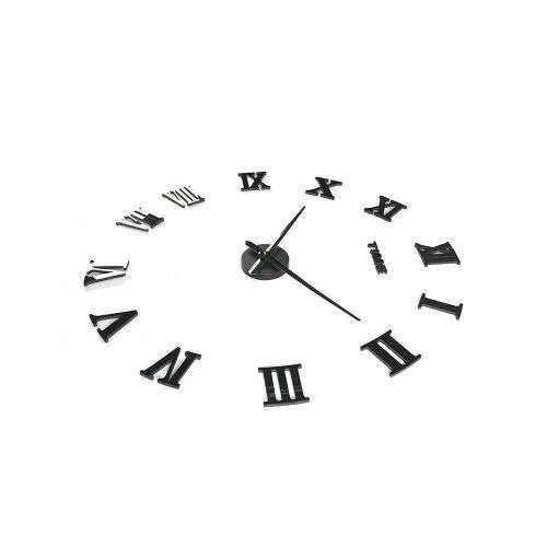 Luxury 3D DIY Wall Clock Arabic numerals Mirror Sticker Home Living Room Art Décor