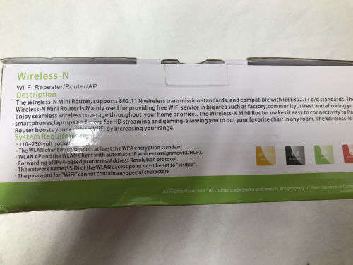 Pix-Link LV-WR09 300Mbps Wireless-N Wifi Signal Booster Repeater/Router/AP