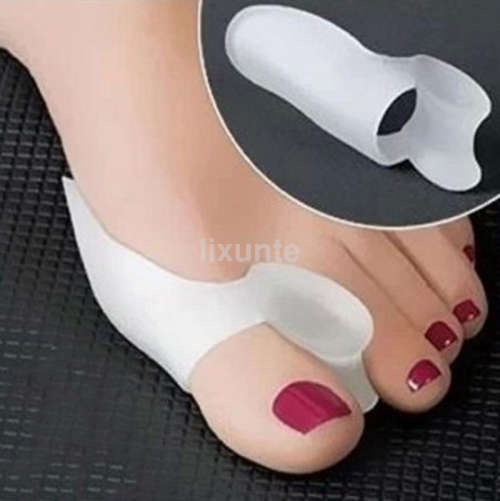 1Pair Silicone Gel Toe Spacer Separator Straightener Spreader Bunion Pain Relief