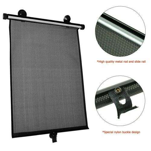 2-Pack Retractable Car Auto Side Window Baby Sun Shade Shield Cover RollVisor