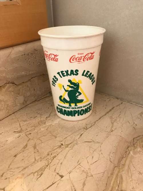 Promotional Plastic Coca-Cola Cup - 1983 Texas Championship Coke
