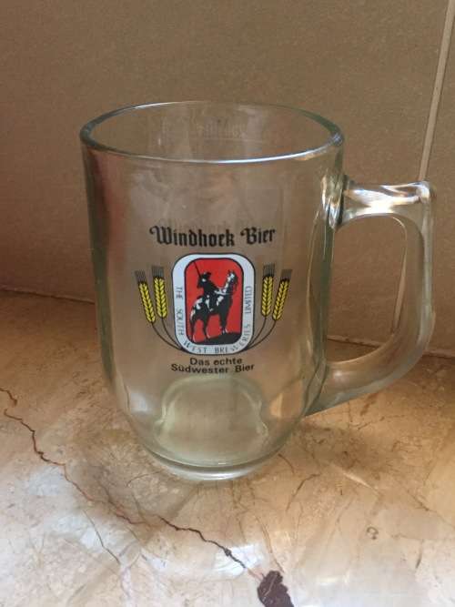 Beautiful Vintage South West Africa Breweries Beer Glass - Windhoek Bier