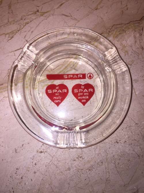 Mint Condition - Vintage Spar Supermarket Ashtray - English and Afrikaans - Logos of Yesteryear