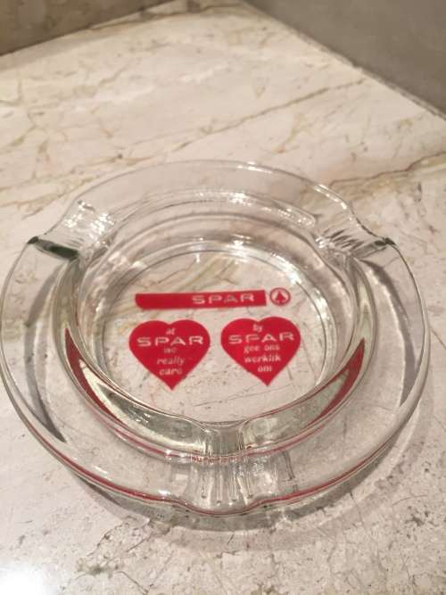 Mint Condition - Vintage Spar Supermarket Ashtray - English and Afrikaans - Logos of Yesteryear