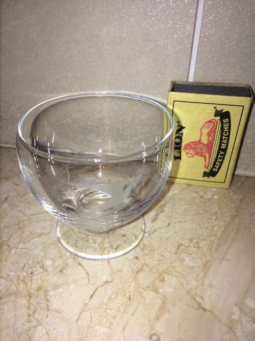 Vintage and Classic SAA Airline Tot Glass - Flying Springbok Logo - South African Airways