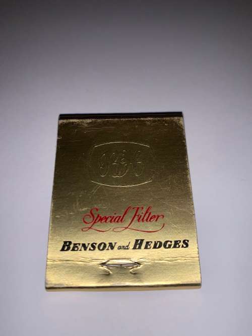 Vintage Advertising Matchbook - Excellent Condition - Benson and Hedges