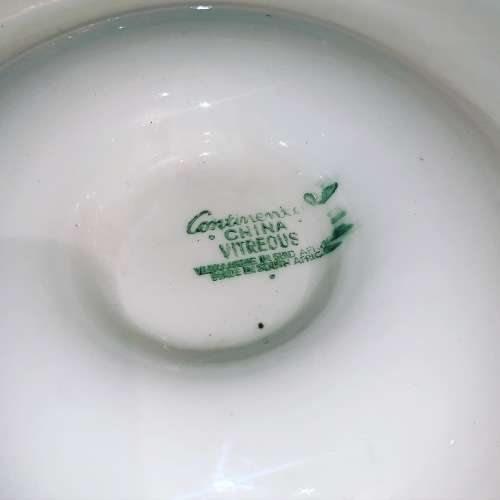 Vintage Ashtray Continental Vitreous China - Total Petroleum (BT1)